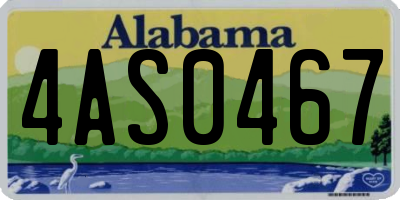 AL license plate 4AS0467