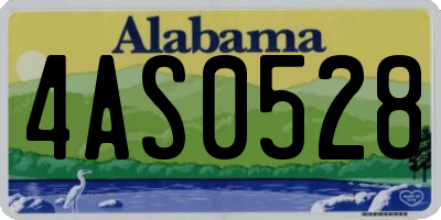 AL license plate 4AS0528