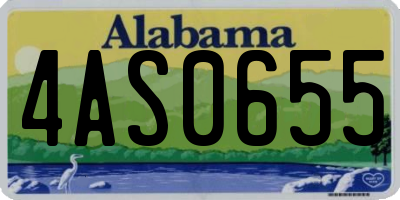 AL license plate 4AS0655