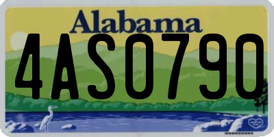 AL license plate 4AS0790