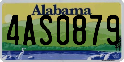 AL license plate 4AS0879