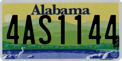 AL license plate 4AS1144
