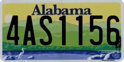 AL license plate 4AS1156