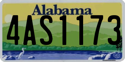 AL license plate 4AS1173