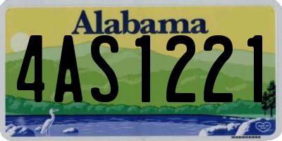 AL license plate 4AS1221