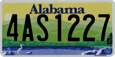 AL license plate 4AS1227