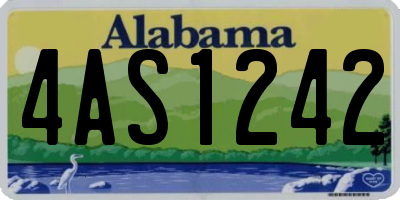 AL license plate 4AS1242