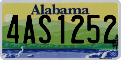 AL license plate 4AS1252
