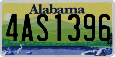 AL license plate 4AS1396