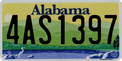 AL license plate 4AS1397