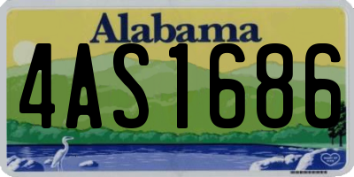 AL license plate 4AS1686
