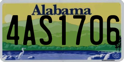 AL license plate 4AS1706