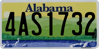 AL license plate 4AS1732