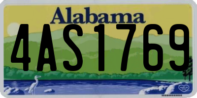 AL license plate 4AS1769
