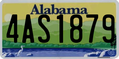 AL license plate 4AS1879