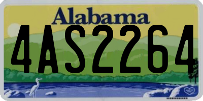 AL license plate 4AS2264
