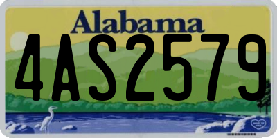 AL license plate 4AS2579