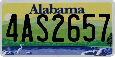 AL license plate 4AS2657