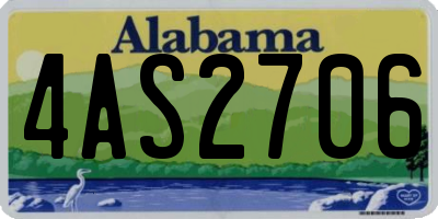 AL license plate 4AS2706
