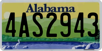 AL license plate 4AS2943