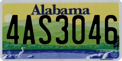 AL license plate 4AS3046