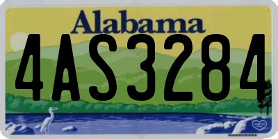 AL license plate 4AS3284