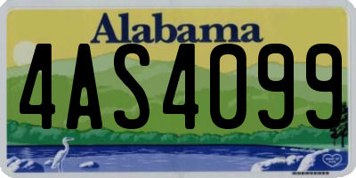 AL license plate 4AS4099