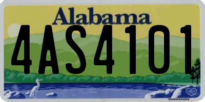 AL license plate 4AS4101