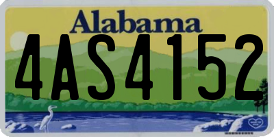 AL license plate 4AS4152