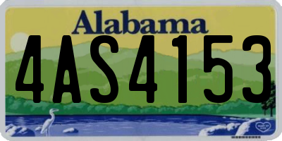 AL license plate 4AS4153