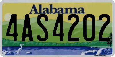 AL license plate 4AS4202