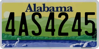 AL license plate 4AS4245
