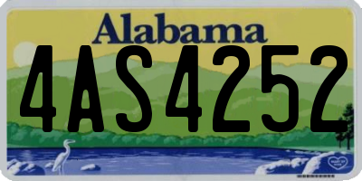AL license plate 4AS4252