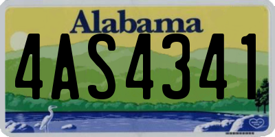 AL license plate 4AS4341