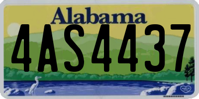 AL license plate 4AS4437