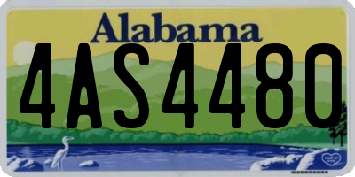 AL license plate 4AS4480
