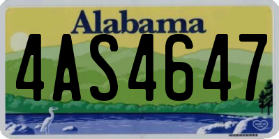 AL license plate 4AS4647