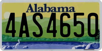 AL license plate 4AS4650