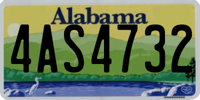 AL license plate 4AS4732