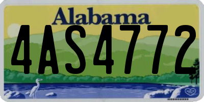 AL license plate 4AS4772