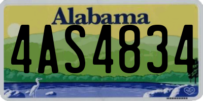 AL license plate 4AS4834