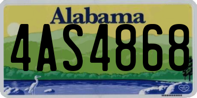 AL license plate 4AS4868