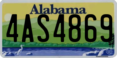 AL license plate 4AS4869