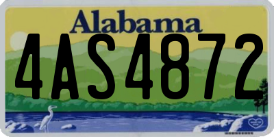 AL license plate 4AS4872