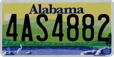 AL license plate 4AS4882
