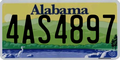 AL license plate 4AS4897