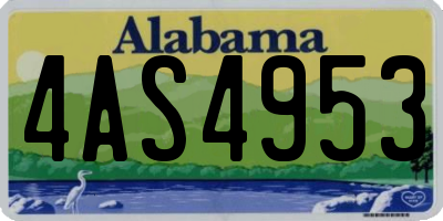 AL license plate 4AS4953