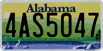 AL license plate 4AS5047