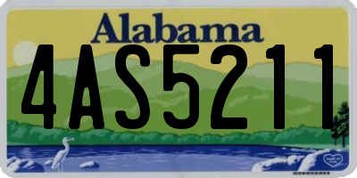 AL license plate 4AS5211