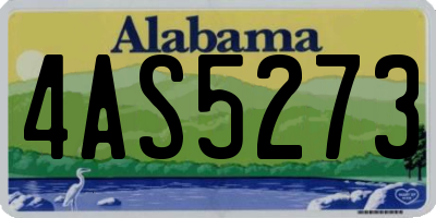 AL license plate 4AS5273